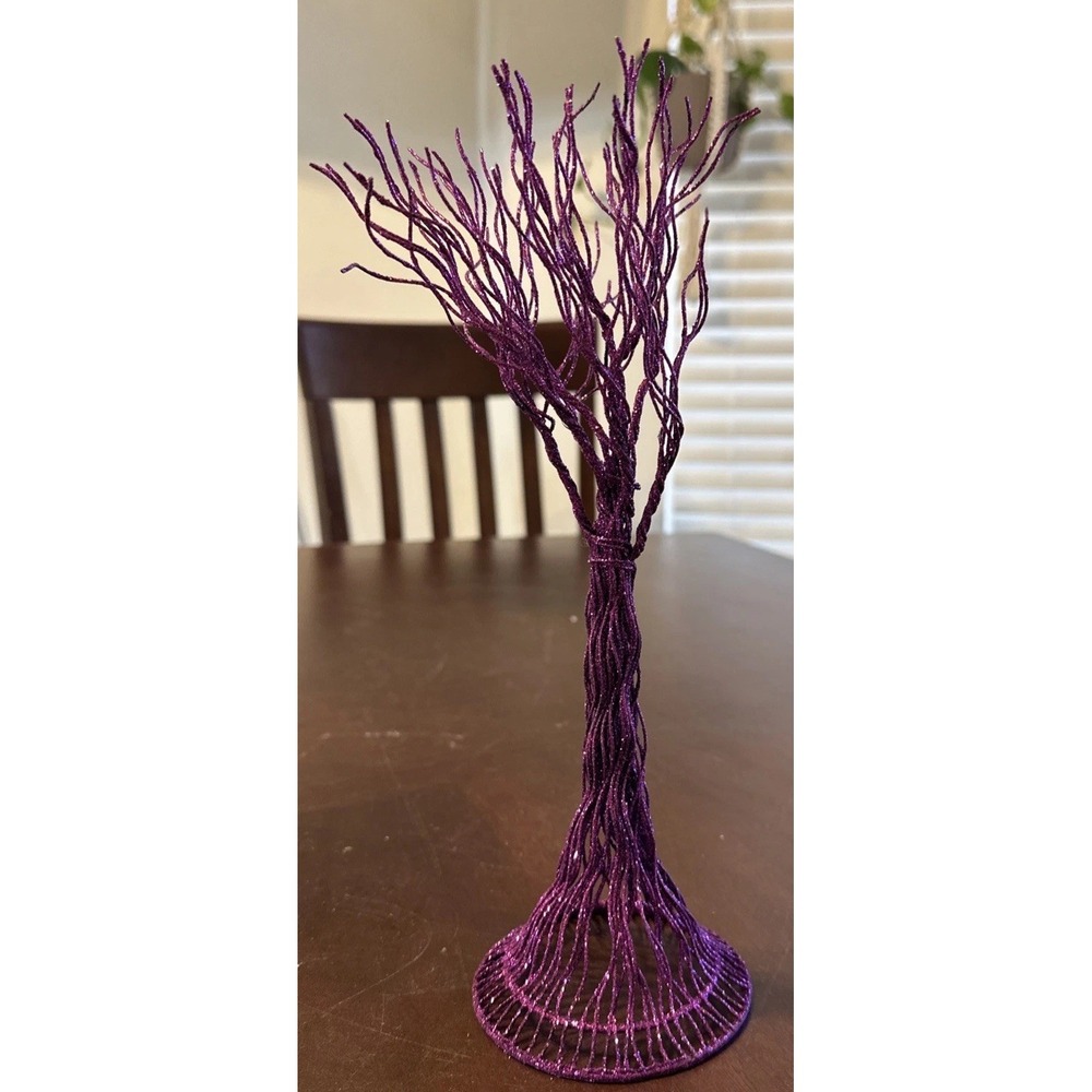 Dept. 56 Halloween Village Accessories "Haunted‎ Branches" Purple (4033854)